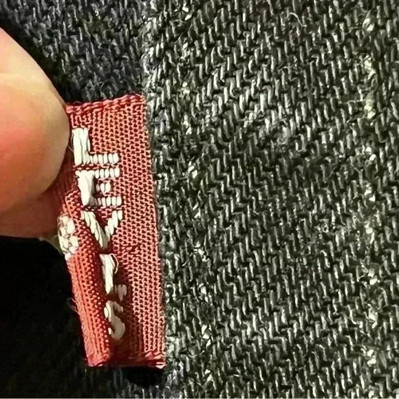 Levi's Premium Big E 501 S Skinny Black Distressed Button Fly Jeans 26x24 - Picture 12 of 12